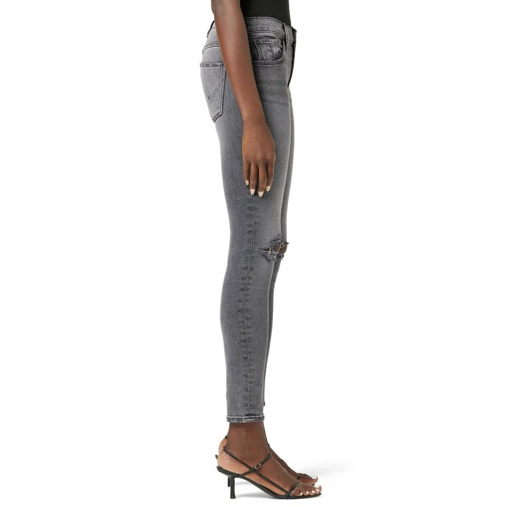 HUDSON JEANS Nico Ripped Super Skinny Ankle Jeans - Ghost Town - Picture 5 of 5